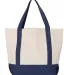 Liberty Bags 8867 Seaside Cotton Canvas Tote NAVY back view