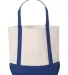 Liberty Bags 8867 Seaside Cotton Canvas Tote ROYAL back view