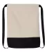 Liberty Bags 8876 10 Ounce Cotton Canvas Contrast  NATURAL/ BLACK back view