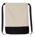 Liberty Bags 8876 10 Ounce Cotton Canvas Contrast  NATURAL/ BLACK front view
