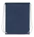 Liberty Bags 8887 Nylon Drawstring Backpack with W NAVY front view