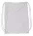 Liberty Bags 8895 Jersey Mesh Drawstring Backpack WHITE front view