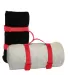 Liberty Bags 8820 Alpine Fleece Blanket Strap RED front view