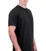 Tultex 241 Unisex Ultra Blend Poly-Rich Tee in Black side view