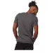 Tultex 241 Unisex Ultra Blend Poly-Rich Tee in Charcoal back view