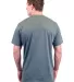 Tultex 241 Unisex Ultra Blend Poly-Rich Tee in Heather charcoal back view