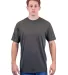 Tultex 241 Unisex Ultra Blend Poly-Rich Tee in Heather graphite front view