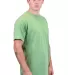 Tultex 241 Unisex Ultra Blend Poly-Rich Tee in Heather green side view