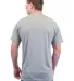 Tultex 241 Unisex Ultra Blend Poly-Rich Tee in Heather grey back view