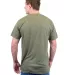 Tultex 241 Unisex Ultra Blend Poly-Rich Tee in Heather military green back view