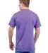Tultex 241 Unisex Ultra Blend Poly-Rich Tee in Heather purple back view