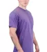 Tultex 241 Unisex Ultra Blend Poly-Rich Tee in Heather purple side view