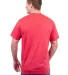 Tultex 241 Unisex Ultra Blend Poly-Rich Tee in Heather red back view