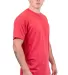 Tultex 241 Unisex Ultra Blend Poly-Rich Tee in Heather red side view
