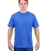 Tultex 241 Unisex Ultra Blend Poly-Rich Tee Heather Royal front view