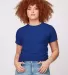 Tultex 241 Unisex Ultra Blend Poly-Rich Tee Royal front view