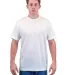 Tultex 241 Unisex Ultra Blend Poly-Rich Tee White front view
