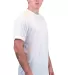 Tultex 241 Unisex Ultra Blend Poly-Rich Tee White side view