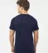 Tultex 241 Unisex Ultra Blend Poly-Rich Tee Navy back view