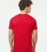Tultex 241 Unisex Ultra Blend Poly-Rich Tee in Red back view