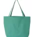Liberty Bags 8507 Pigment Dyed Premium 12 Ounce To SEAFOAM GREEN back view