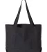 Liberty Bags 8870 Pigment Dyed Premium 12 Ounce Ca WASHED BLACK back view