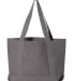 Liberty Bags 8870 Pigment Dyed Premium 12 Ounce Ca GREY back view