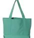 Liberty Bags 8870 Pigment Dyed Premium 12 Ounce Ca SEAFOAM GREEN back view