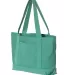 Liberty Bags 8870 Pigment Dyed Premium 12 Ounce Ca SEAFOAM GREEN side view