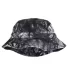 VA101 / Vacationer Bucket Hat in Black tie dye front view