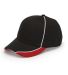 Adams DP102 First String Cap in Black/ red/ wht front view