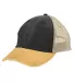 Ollie Cap in Blk/ mstrd/ tan front view