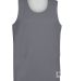 Augusta Sportswear 148 Reversible Wicking Tank in Graphite/ white front view