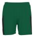 Augusta Sportswear 335 Sprint Short in Dark green/ black front view