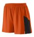 Augusta Sportswear 335 Sprint Short in Orange/ black side view