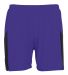 Augusta Sportswear 335 Sprint Short in Purple/ black front view