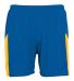Augusta Sportswear 335 Sprint Short in Royal/ gold front view
