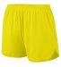 Augusta Sportswear 338 Solid Split Short in Power yellow front view