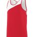 Augusta Sportswear 353 Youth Accelerate Jersey in Red/ white front view
