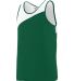Augusta Sportswear 353 Youth Accelerate Jersey in Dark green/ white side view