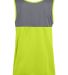 Augusta Sportswear 354 Women's Accelerate Jersey in Lime/ graphite back view