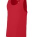 Augusta Sportswear 704 Youth Training Tank in Red front view