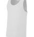 Augusta Sportswear 704 Youth Training Tank in White front view
