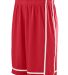 Augusta Sportswear 1185 Winning Streak Short in Red/ white front view