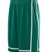 Augusta Sportswear 1185 Winning Streak Short in Dark green/ white front view