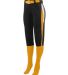 Augusta Sportswear 1340 Women's Comet Pant Black/ Gold/ White front view