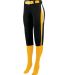 Augusta Sportswear 1340 Women's Comet Pant Black/ Gold/ White side view