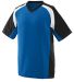 Augusta Sportswear 1536 Youth Nitro Jersey in Royal/ black/ white front view