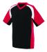 Augusta Sportswear 1536 Youth Nitro Jersey Black/ Red/ White side view