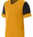 Augusta Sportswear 1601 Youth Lightning Jersey in Gold/ black front view